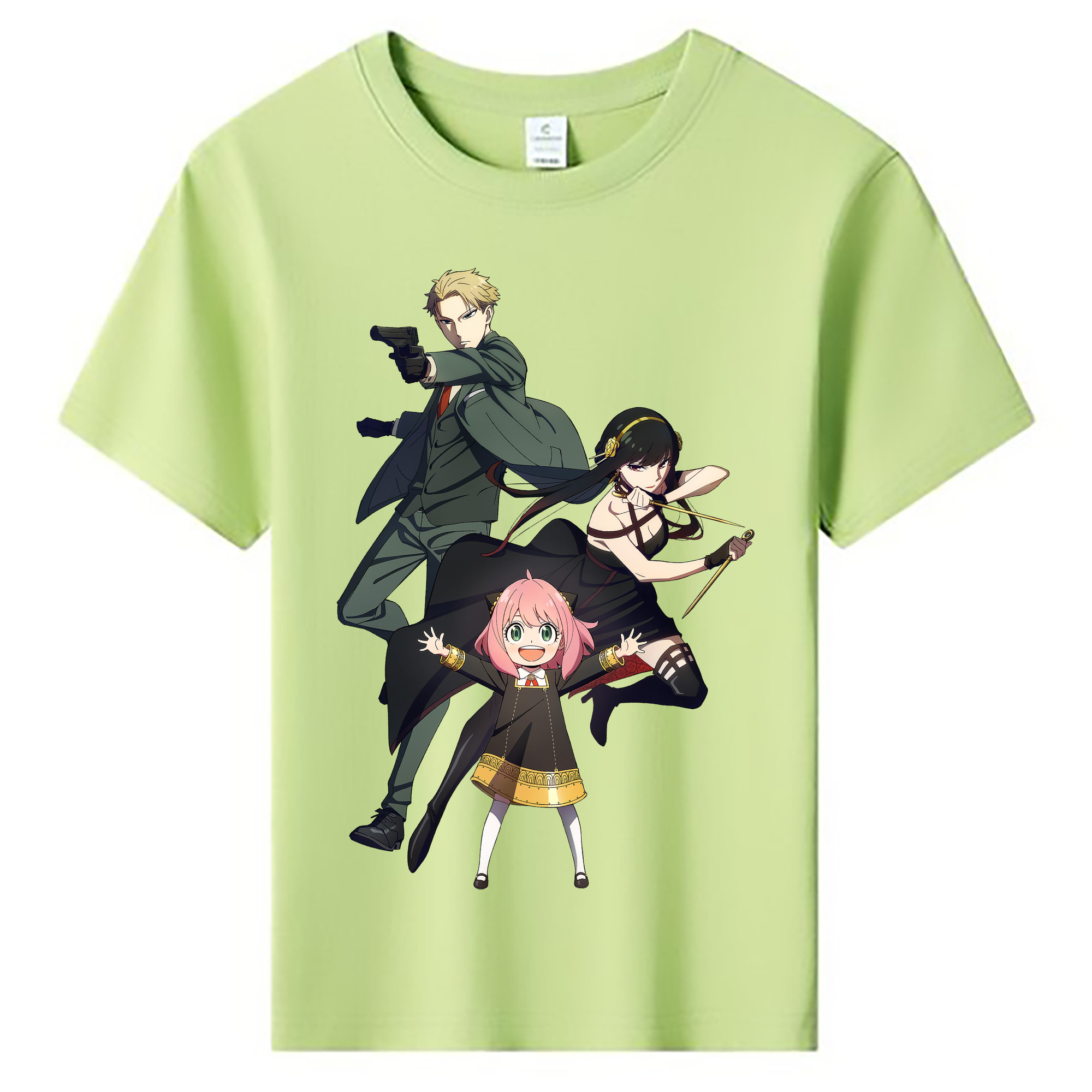 （画像用） SPY×FAMILY间谍家家酒 綿100％キッズTシャツ（フロントプリント）